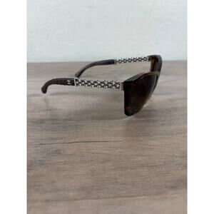 Chanel 5327-Q Brown Chained Women's‎ Oversized Sunglasses Italy EUC